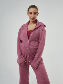  Conjunto Loungewear Vínculo V2 Rosa com Brilho – Exhale
