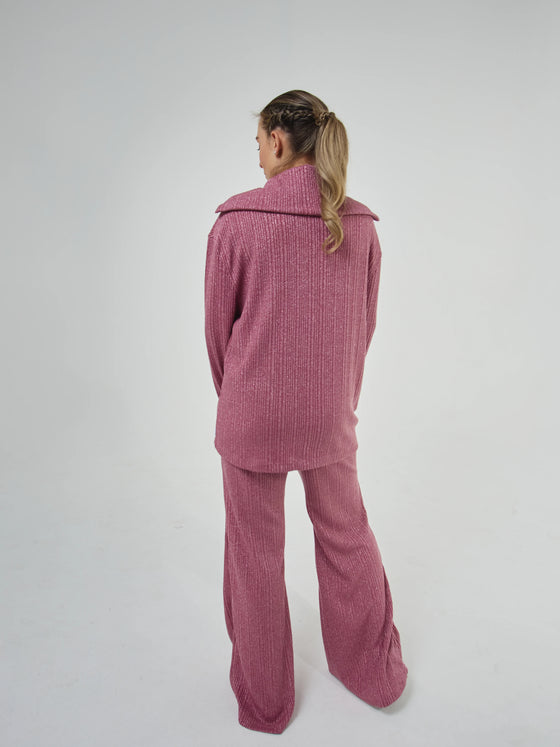 Conjunto Loungewear Vínculo V2 Rosa com Brilho – Exhale