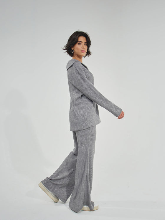 Conjunto Loungewear Vínculo V1 Cinzento com Brilho – Exhale
