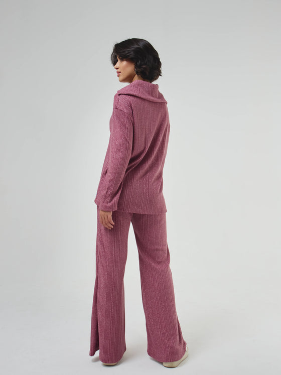 Conjunto Loungewear Vínculo V2 Rosa com Brilho – Exhale
