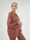 Camisola Loungewear Horizonte V1 Bordeaux e Rosa