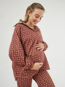  Conjunto Loungewear Horizonte V1 Bordeaux e Rosa – Exhale