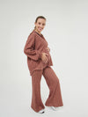 Conjunto Loungewear Horizonte V1 Bordeaux e Rosa – Exhale