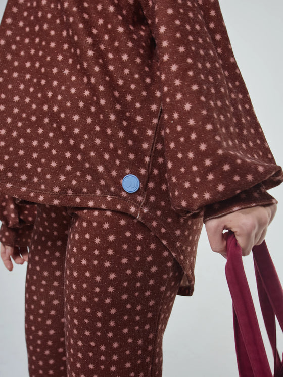Camisola Loungewear Horizonte V1 Bordeaux e Rosa
