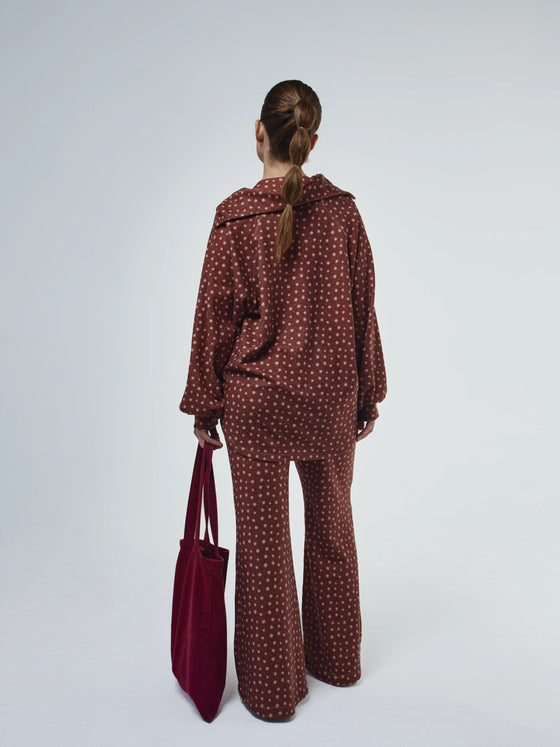 Camisola Loungewear Horizonte V1 Bordeaux e Rosa