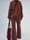Camisola Loungewear Horizonte V1 Bordeaux e Rosa