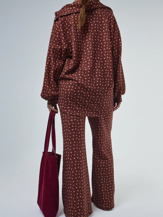 Camisola Loungewear Horizonte V1 Bordeaux e Rosa